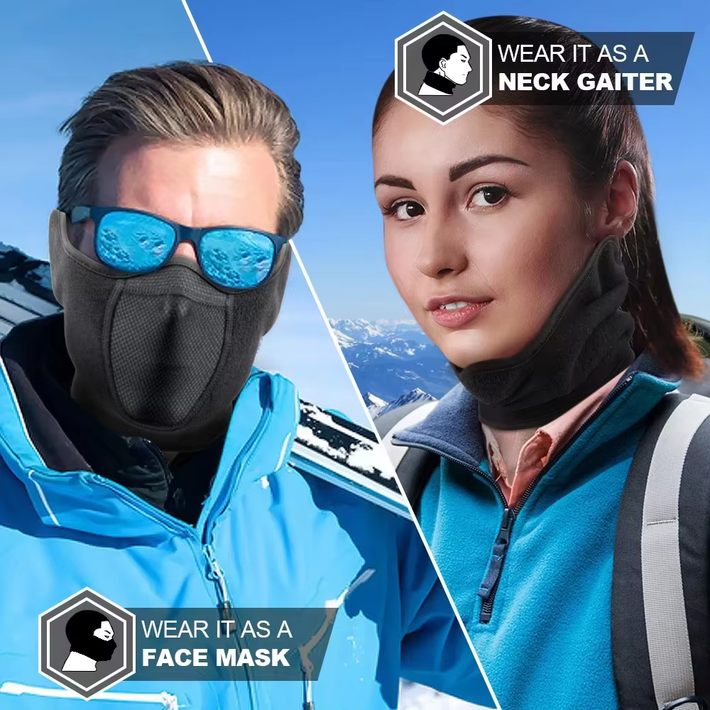 Fleece Ear Warmer Band - Cold Weather Neck Warmer Ear Cover