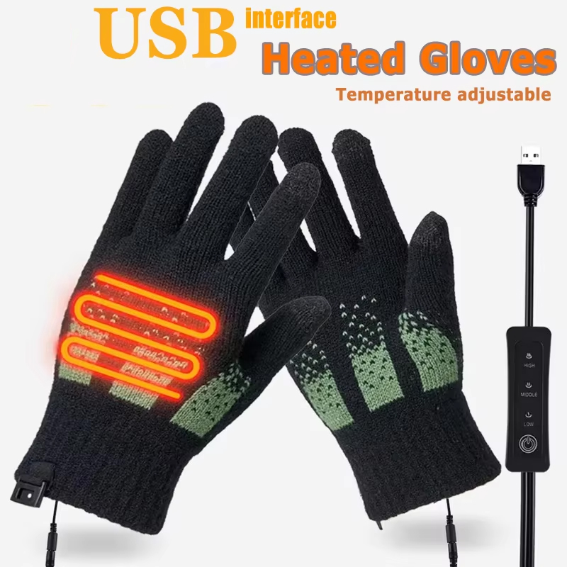 Touch Screen Gloves - USB Heated Touchscreen Gloves Warm Gloves