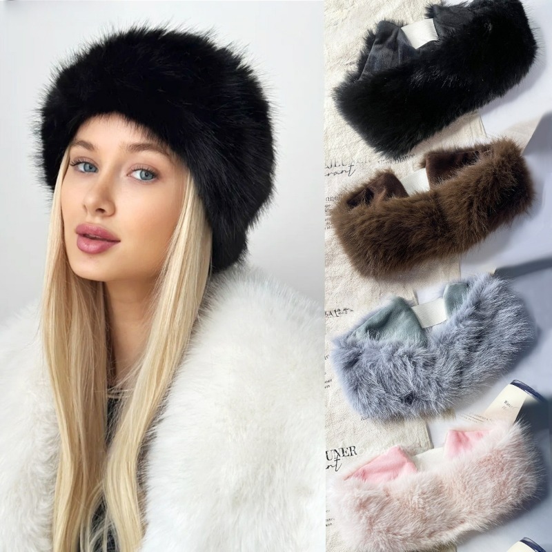 Wide Band Fur Headband Winter  - Fleece Ear Warmer Band recensie en prijs