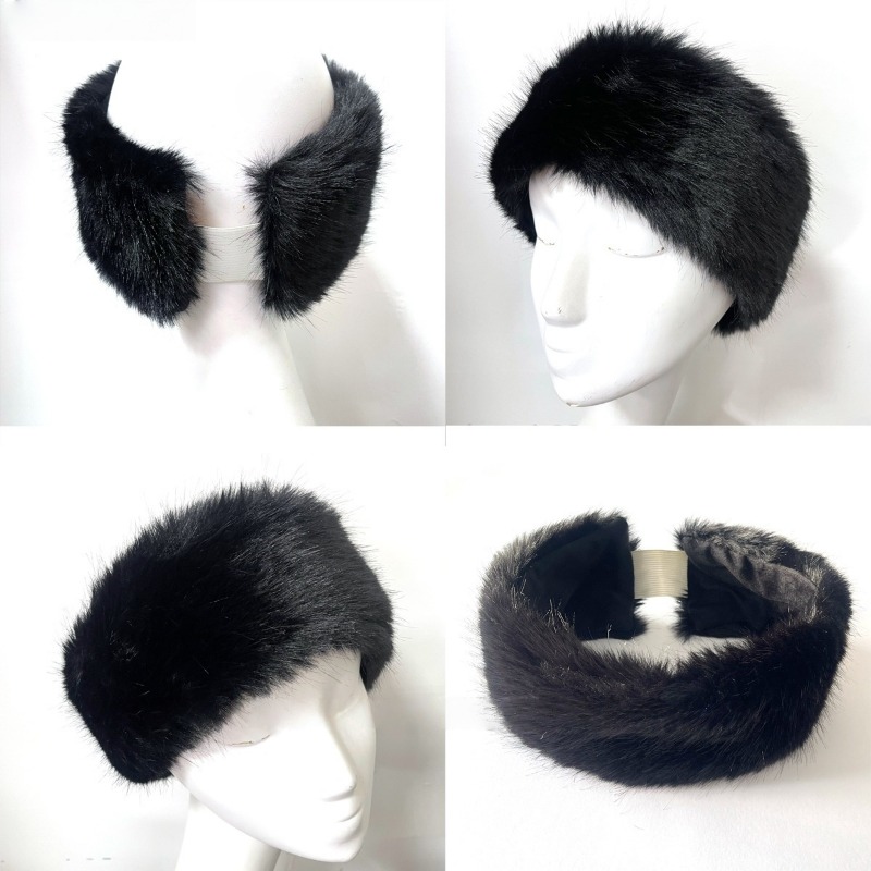 Wide Band Fur Headband Winter  - Fleece Ear Warmer Band recensie en prijs