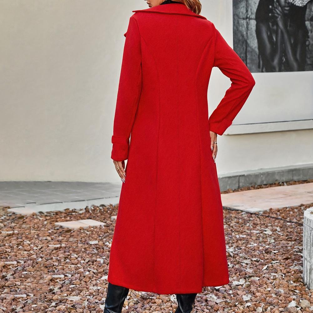 Women's Long Wool Coat Double- - Wool Coat Peacoat recensie en prijs