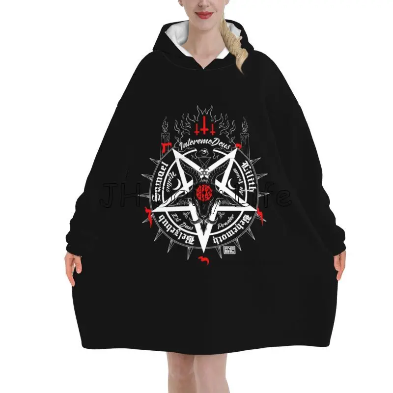 Black Satan Skull Dead Head My - Sherpa Hoodie Fleece recensie en prijs