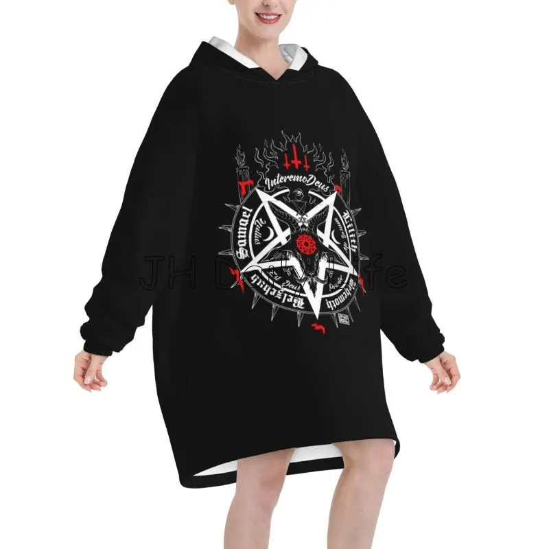 Black Satan Skull Dead Head My - Sherpa Hoodie Fleece recensie en prijs