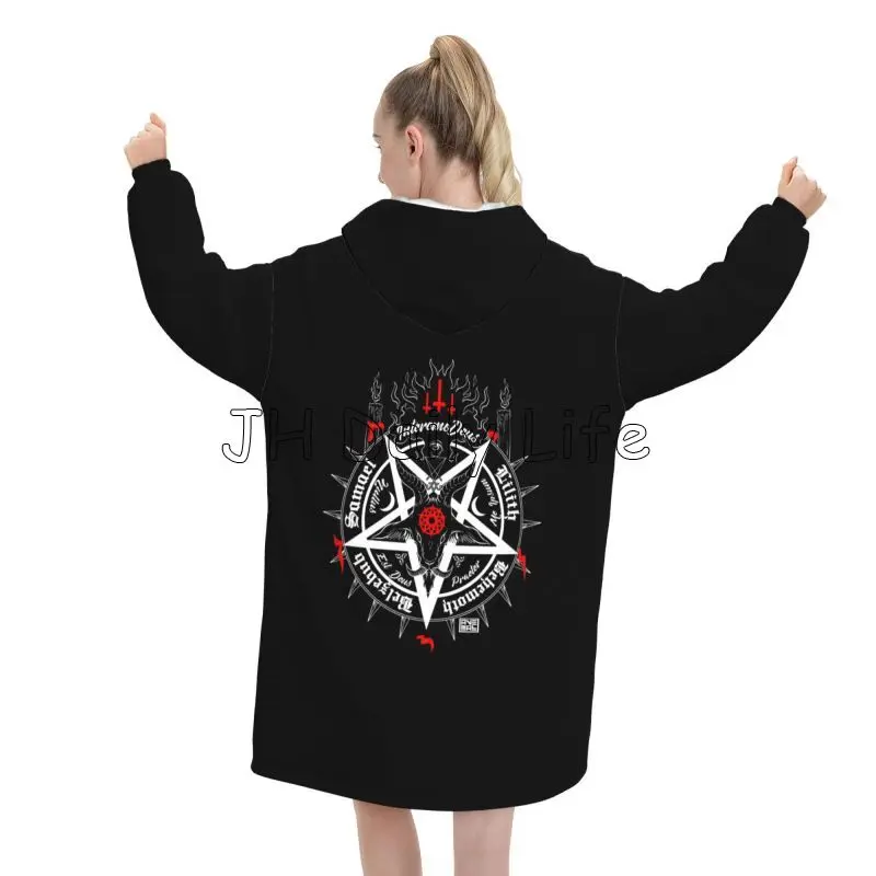 Black Satan Skull Dead Head My - Sherpa Hoodie Fleece recensie en prijs