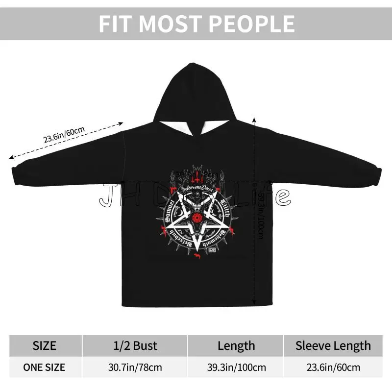 Black Satan Skull Dead Head My - Sherpa Hoodie Fleece recensie en prijs