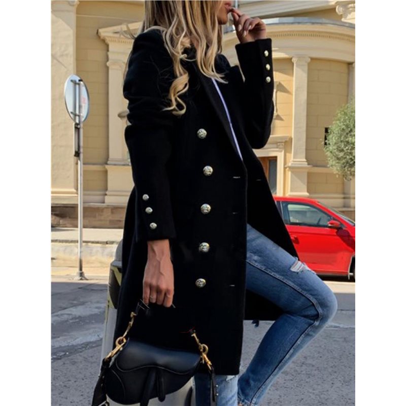 A24F-Women Fall Winter Wool Co - Wool Coat Peacoat recensie en prijs