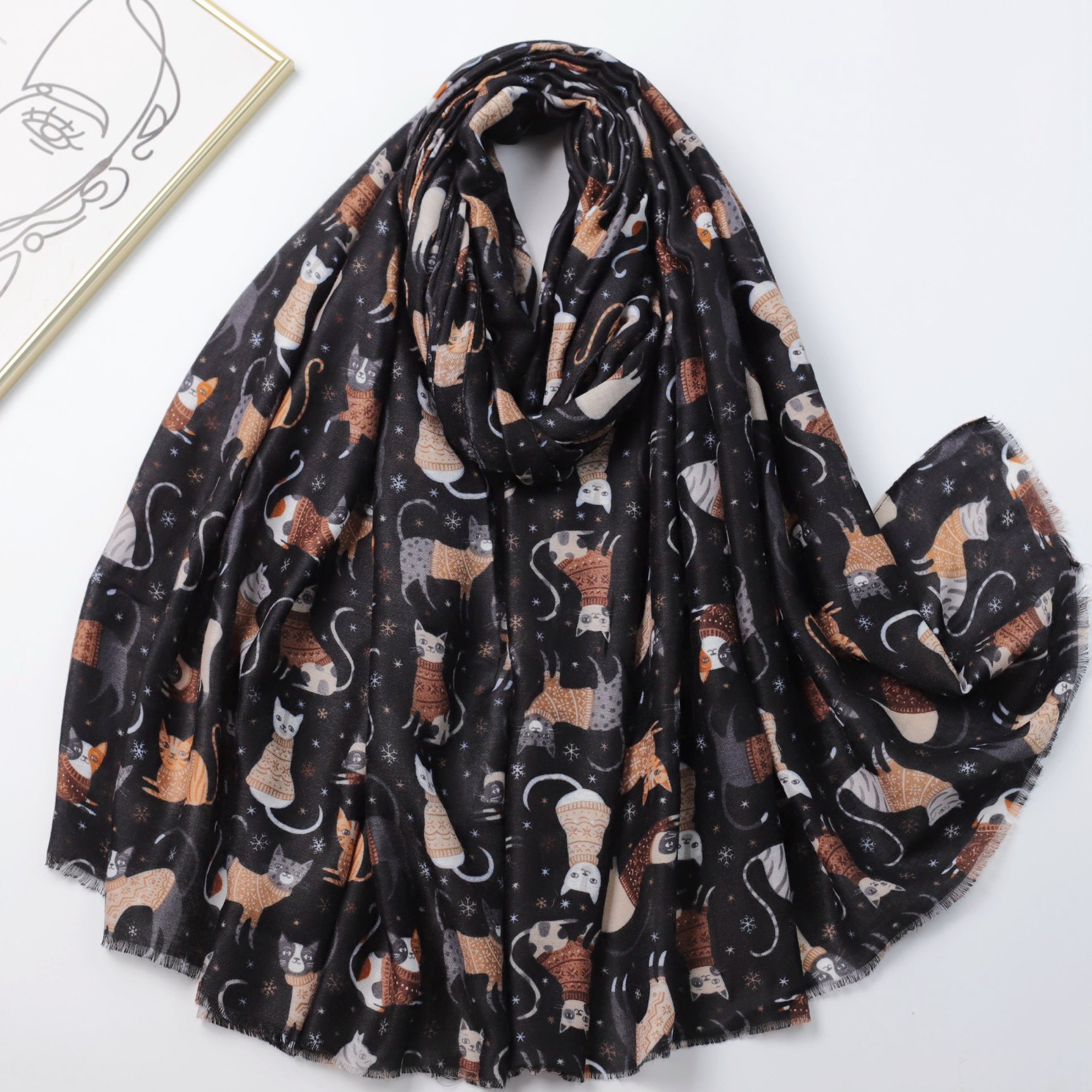 Women's Lovely Cartoon Playful - Shawl Wrap Winter recensie en prijs