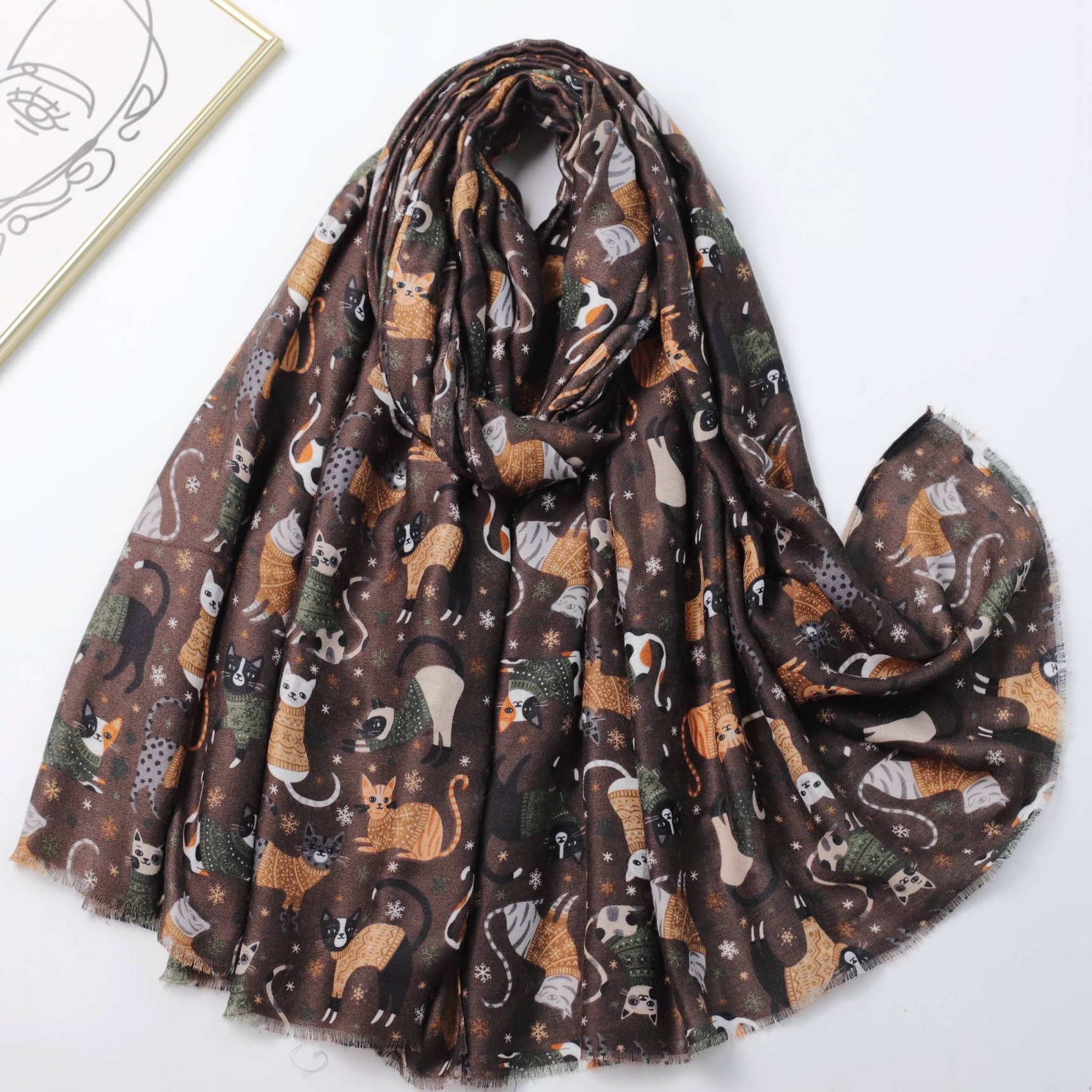 Women's Lovely Cartoon Playful - Shawl Wrap Winter recensie en prijs