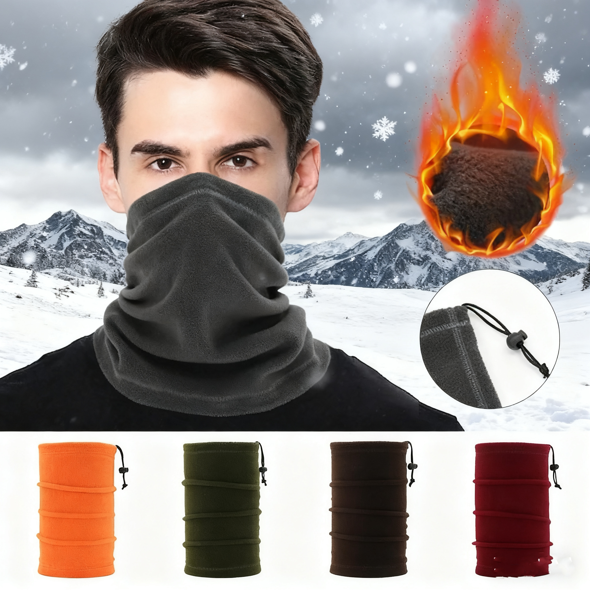 Winter Face Cover Neck Gaiter  - Neck Gaiter Fleece recensie en prijs