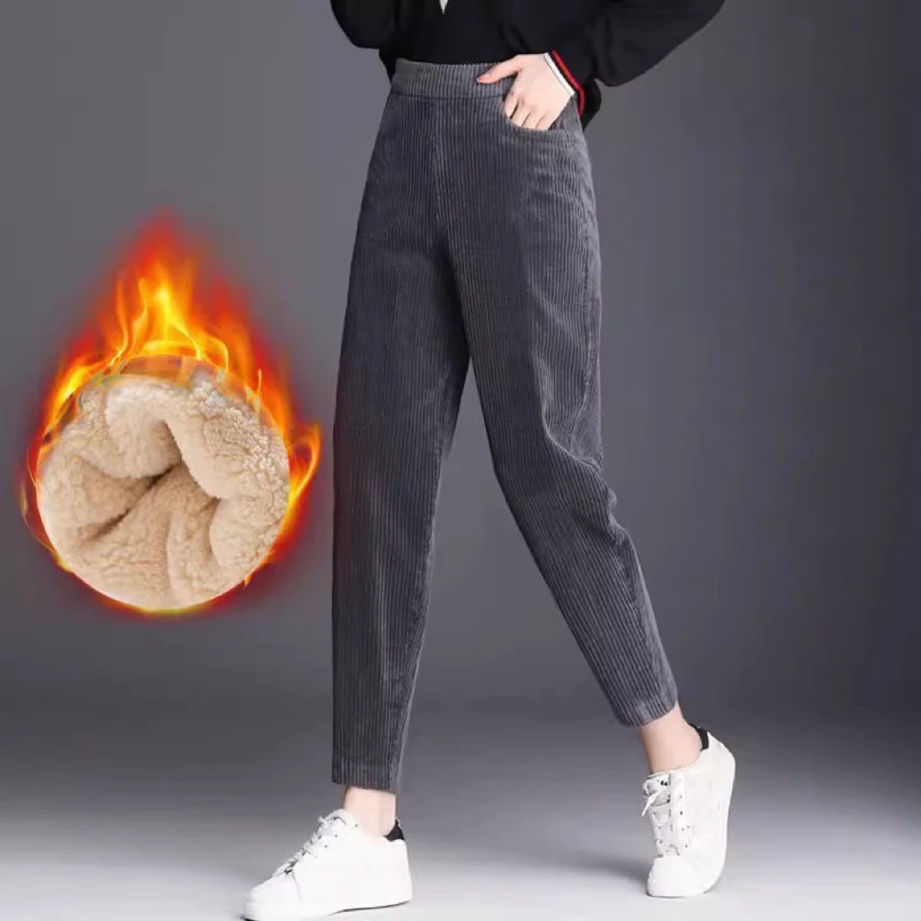 1pcs Women Autumn Winter Plush - Corduroy Pant Warm recensie en prijs
