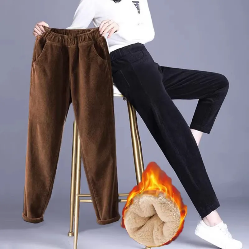 1pcs Women Autumn Winter Plush - Corduroy Pant Warm recensie en prijs