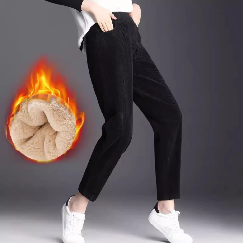 1pcs Women Autumn Winter Plush - Corduroy Pant Warm recensie en prijs