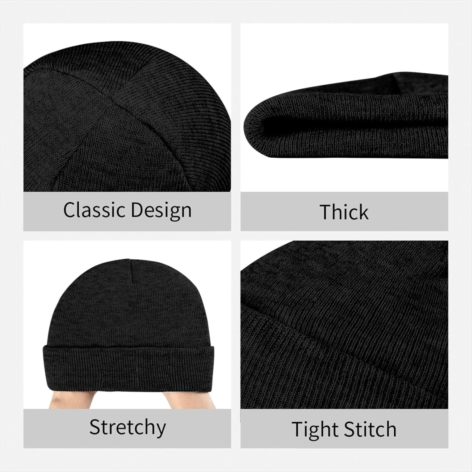 Beanie for Men, Stretchable Kn - Knit Beanie Hat Warm recensie en prijs
