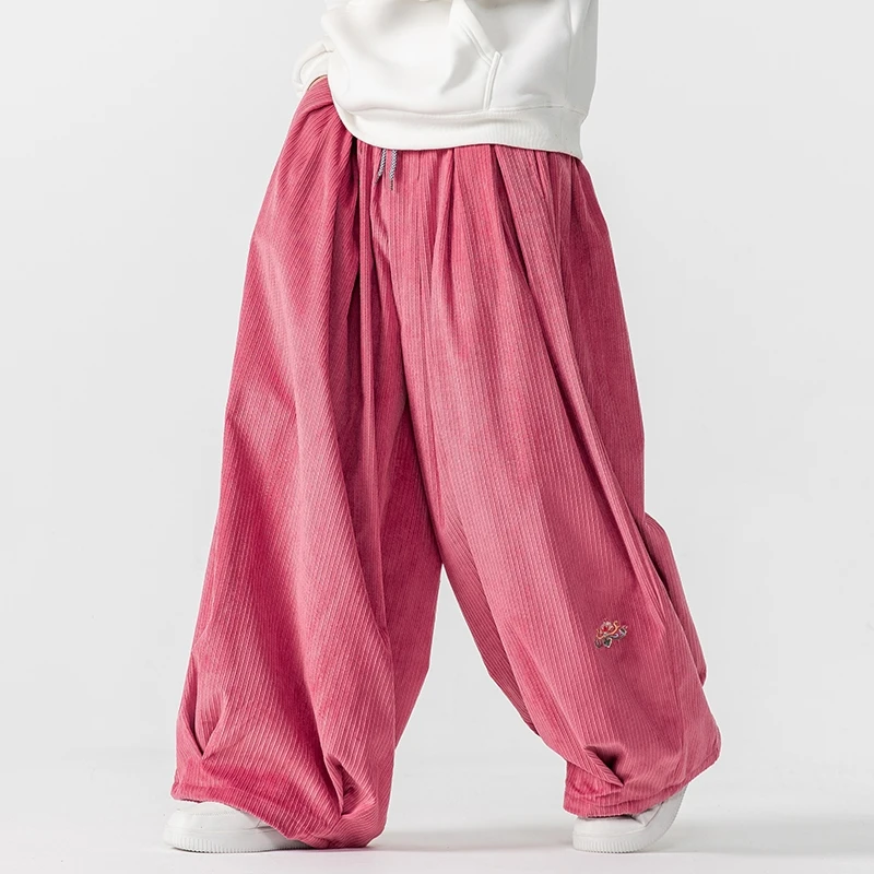 Men Corduroy Wide Leg Pants Me - Corduroy Pant Warm recensie en prijs