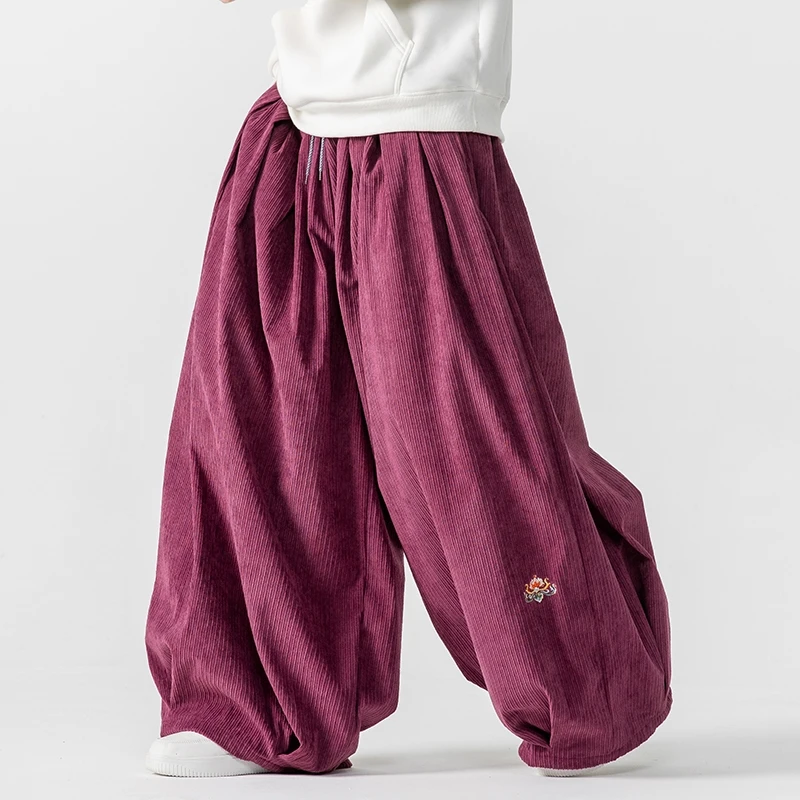 Men Corduroy Wide Leg Pants Me - Corduroy Pant Warm recensie en prijs