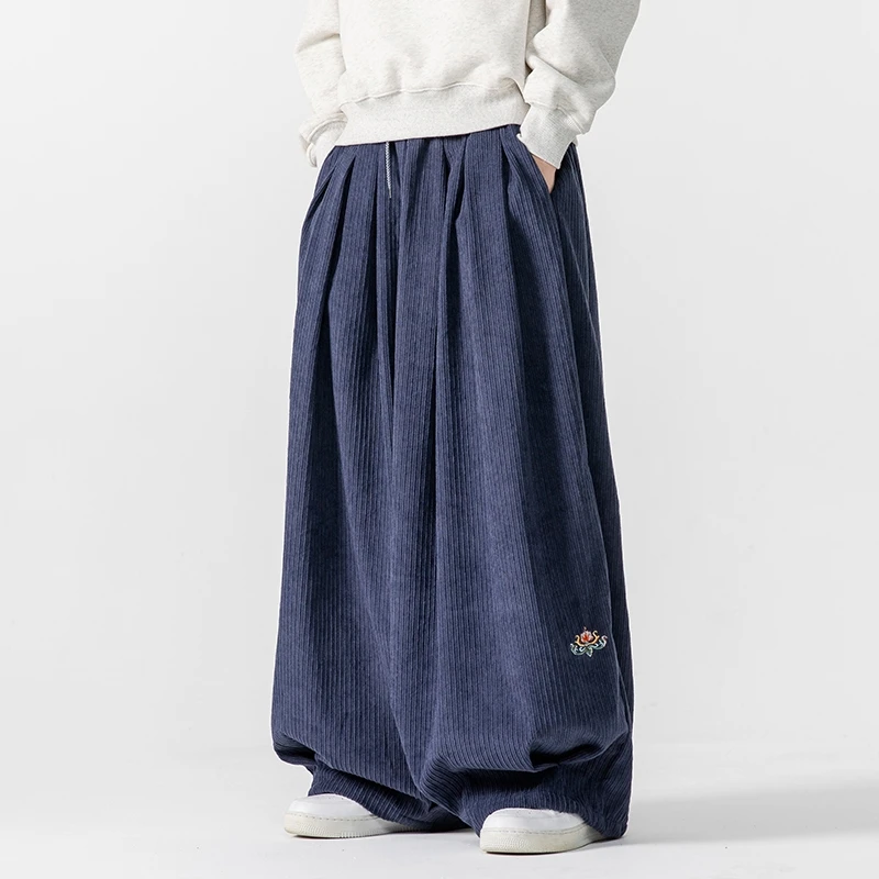 Men Corduroy Wide Leg Pants Me - Corduroy Pant Warm recensie en prijs