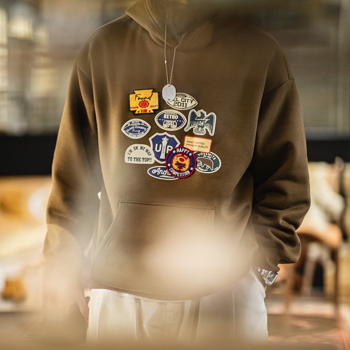 Maden Vintage Men's Embroidere - Sherpa Hoodie Fleece recensie en prijs