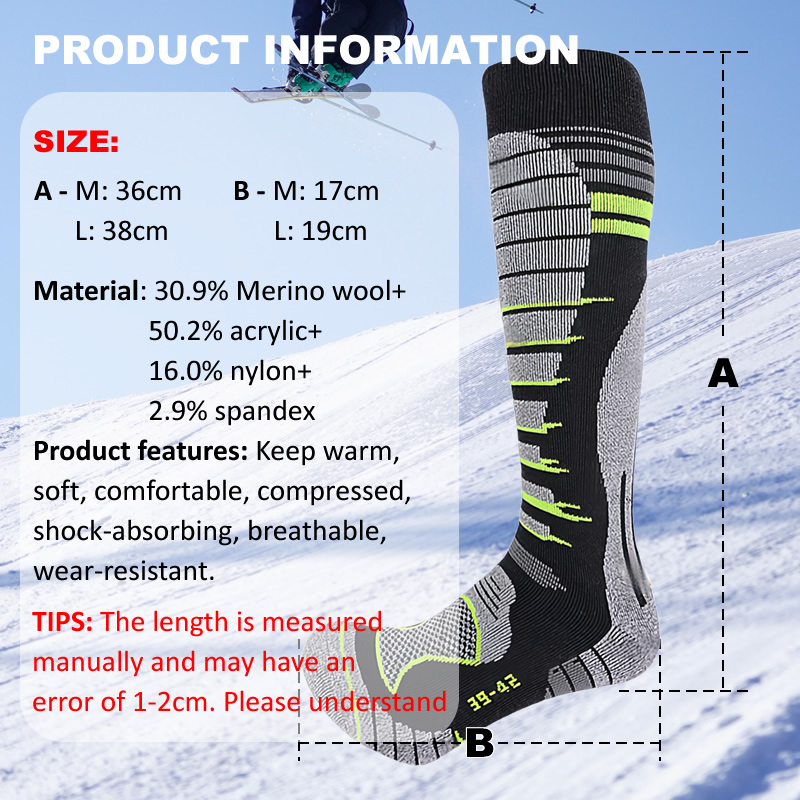 Merino Wool Ski Socks Cold Wea - Thermal Sock Wool recensie en prijs