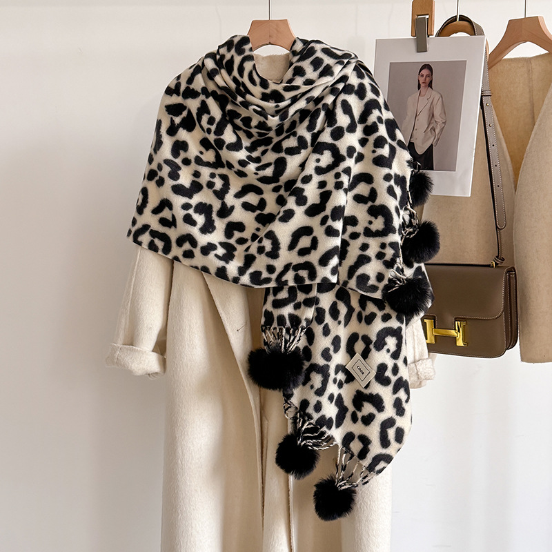 New Luxury Winter Leopard Two- - Shawl Wrap Winter recensie en prijs