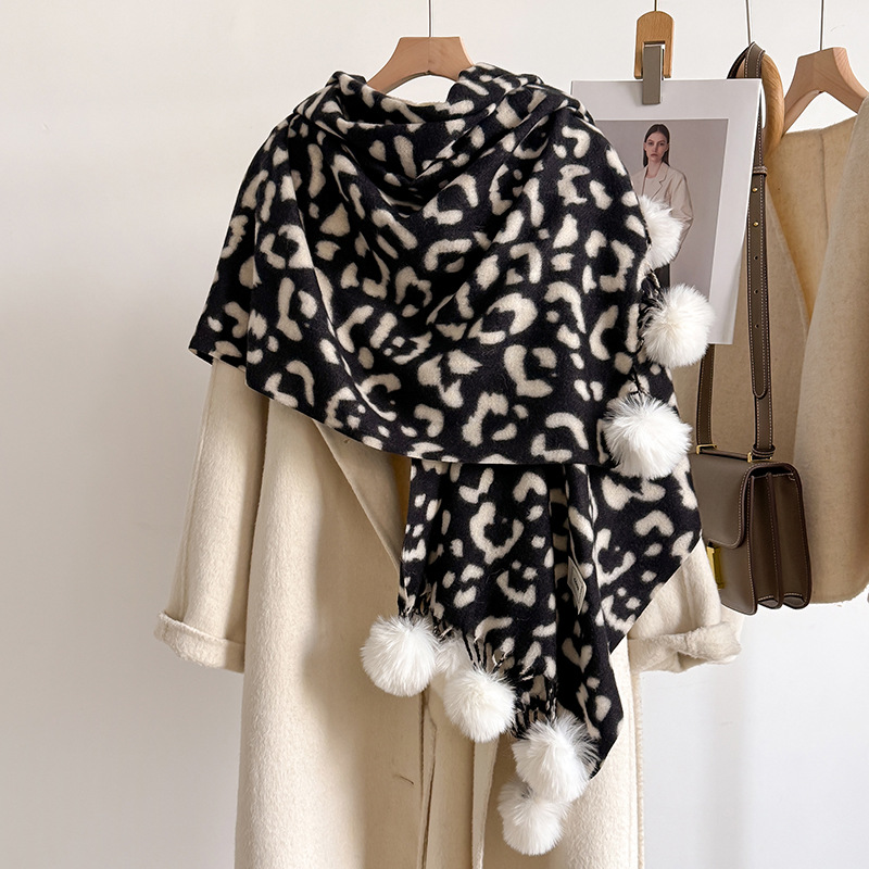New Luxury Winter Leopard Two- - Shawl Wrap Winter recensie en prijs