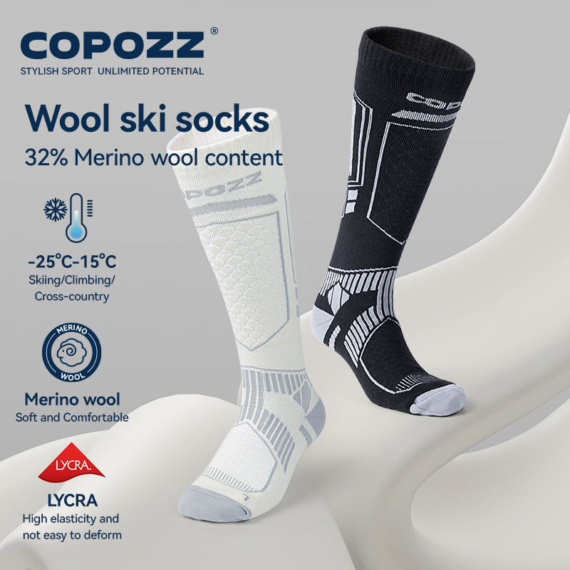 COPOZZ New Winter Ski Socks Me - Thermal Sock Wool recensie en prijs