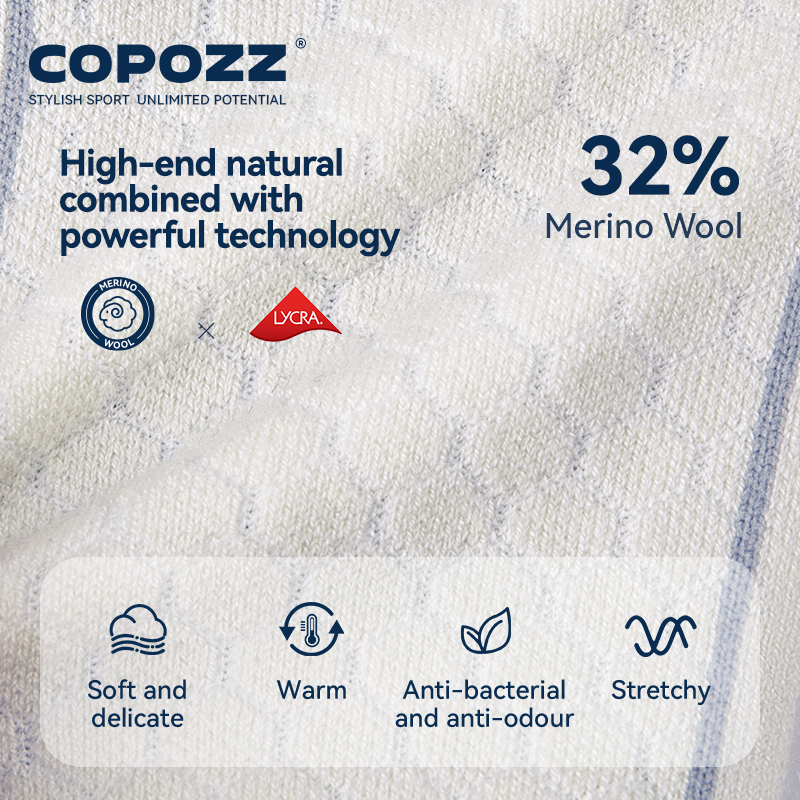 COPOZZ New Winter Ski Socks Me - Thermal Sock Wool recensie en prijs