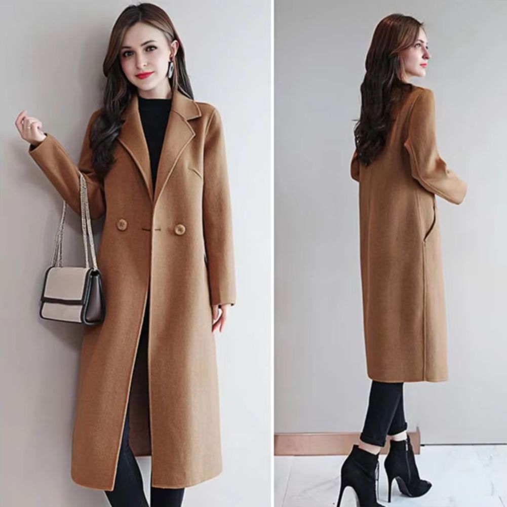 2025 Elegant Women Woolen Coat - Wool Coat Peacoat recensie en prijs
