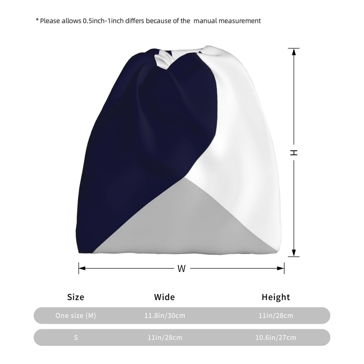 Tricolor Navy Blue Silver Gray - Knit Beanie Hat Warm recensie en prijs