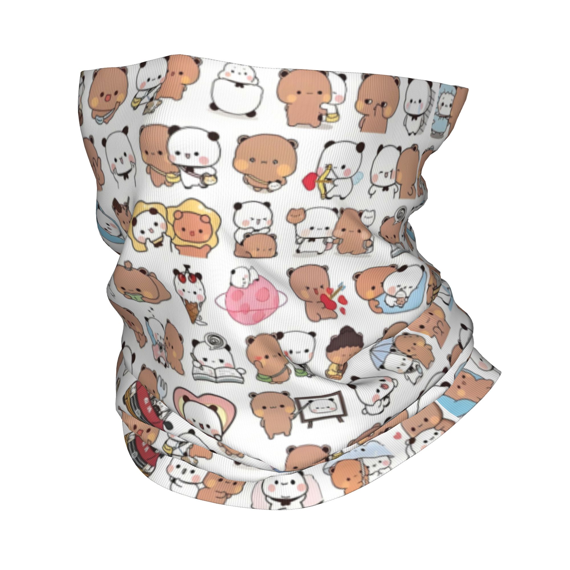 Custom Bear Cartoon Peach And  - Neck Gaiter Fleece recensie en prijs