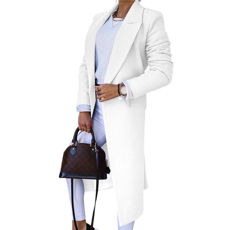 CYCLI-Women Long Wool Coats Fo - Wool Coat Peacoat recensie en prijs
