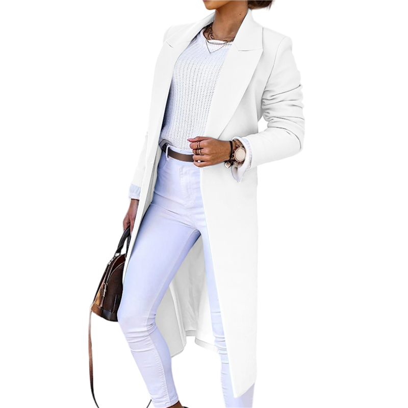 CYCLI-Women Long Wool Coats Fo - Wool Coat Peacoat recensie en prijs