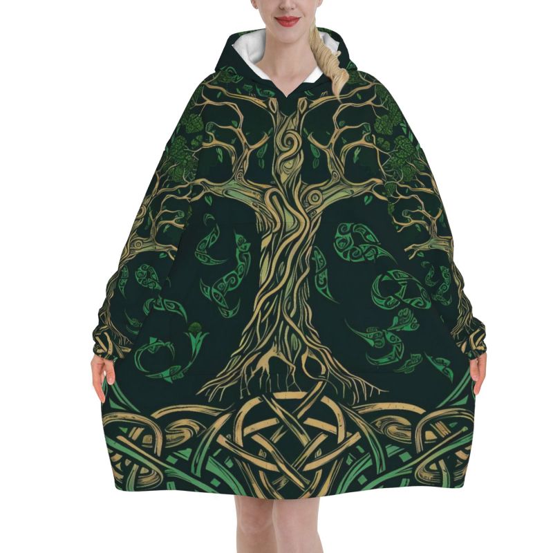 Tree of Life Celtic Pattern Bl - Sherpa Hoodie Fleece recensie en prijs