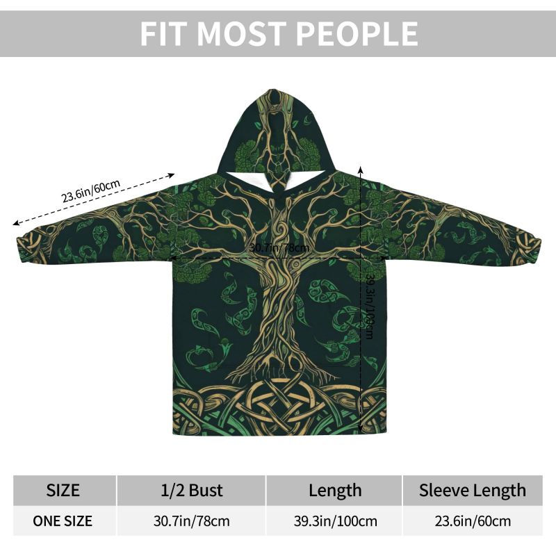 Tree of Life Celtic Pattern Bl - Sherpa Hoodie Fleece recensie en prijs