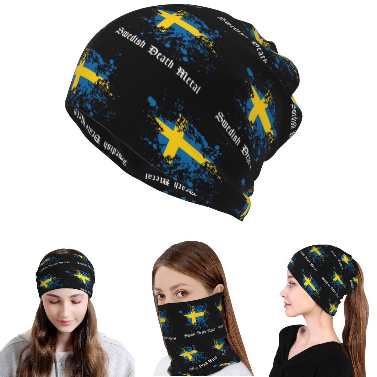 Swedish Death Metal Band Black - Knit Beanie Hat Warm recensie en prijs