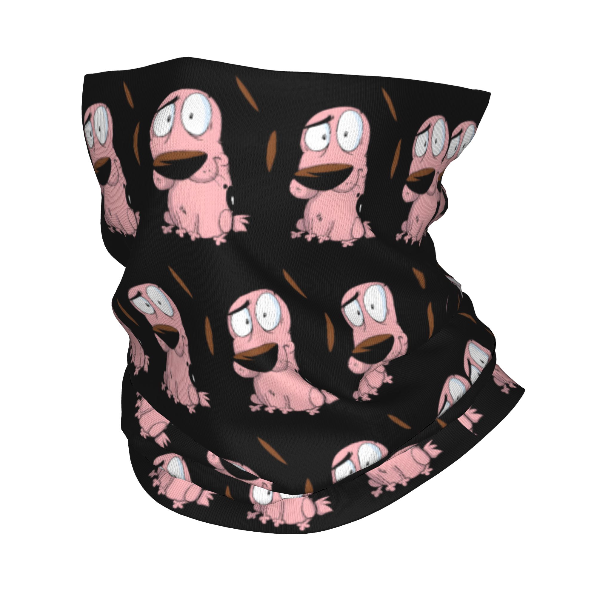 Custom Cartoon Courage Dog Win - Neck Gaiter Fleece recensie en prijs