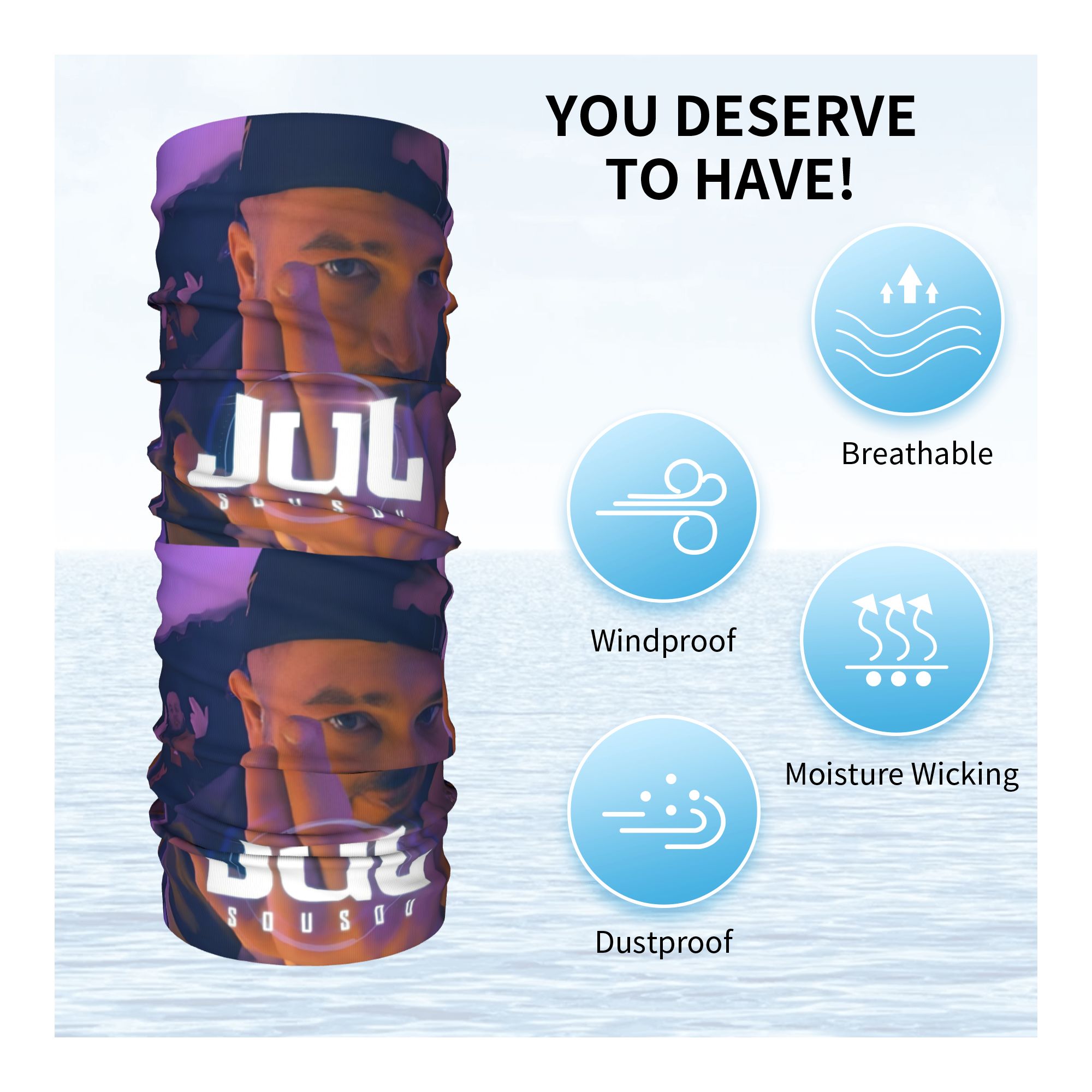 Custom JuL Rap Music Bandana W - Neck Gaiter Fleece recensie en prijs