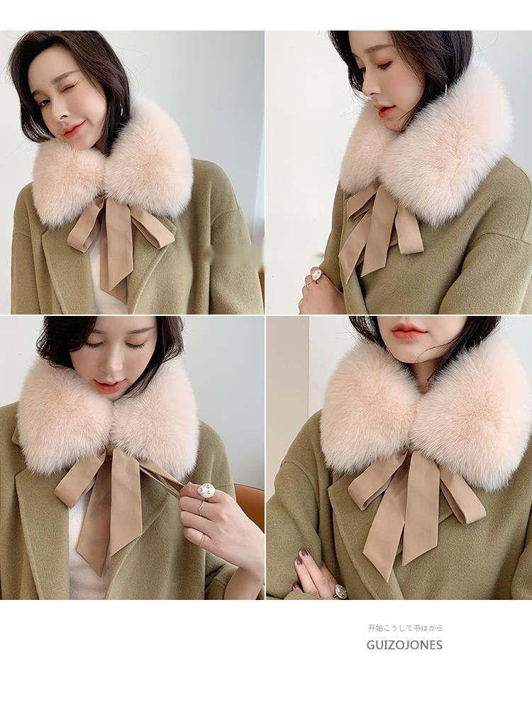 Fox Fur Collar Ladies Winter F - Shawl Wrap Winter recensie en prijs