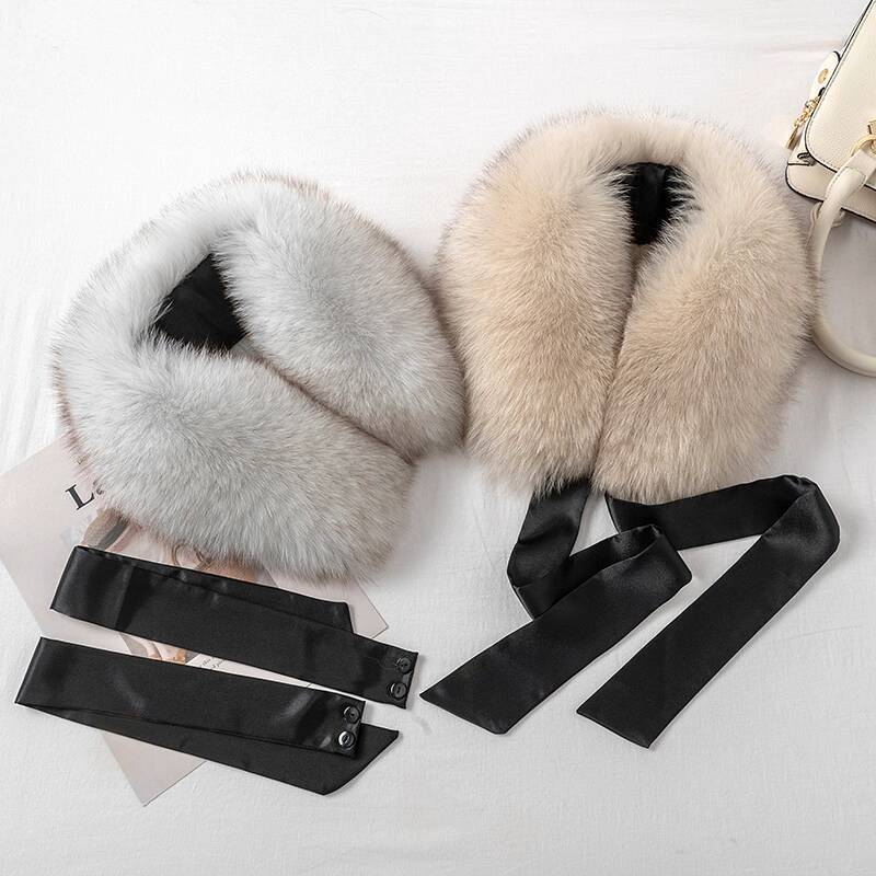 Fox Fur Collar Ladies Winter F - Shawl Wrap Winter recensie en prijs
