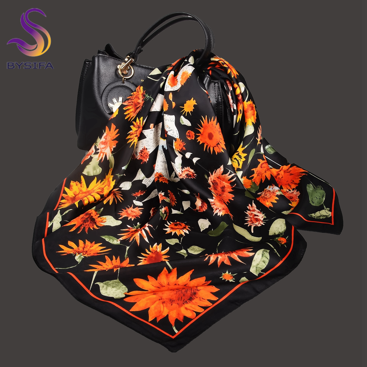 BYSIFA Letters Silk Scarf Shaw - Shawl Wrap Winter recensie en prijs