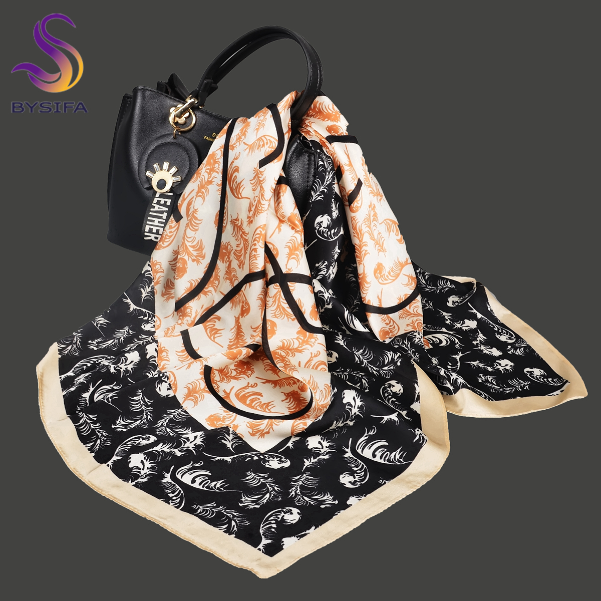 BYSIFA Letters Silk Scarf Shaw - Shawl Wrap Winter recensie en prijs