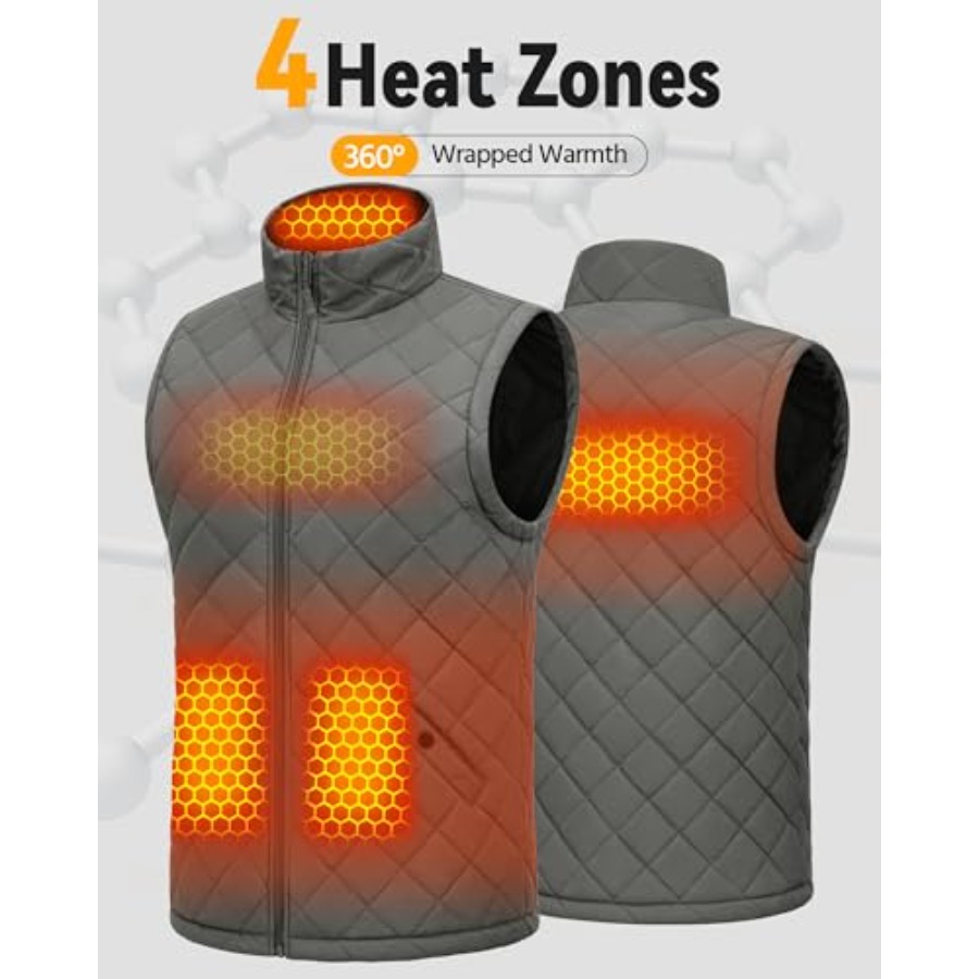 Wulcea Graphene Heated Vest Fo - Heated Vest Battery recensie en prijs