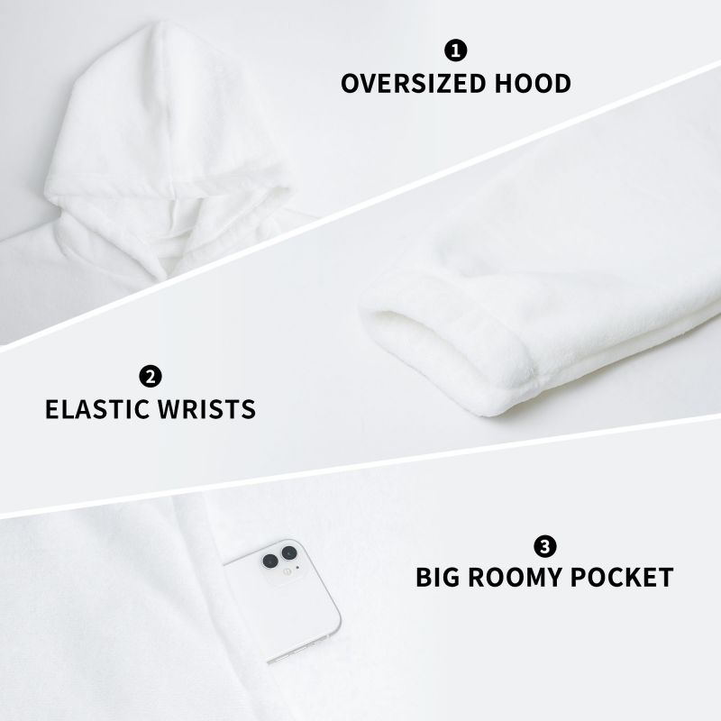 Hippie Flower Floral Retro Bla - Sherpa Hoodie Fleece recensie en prijs