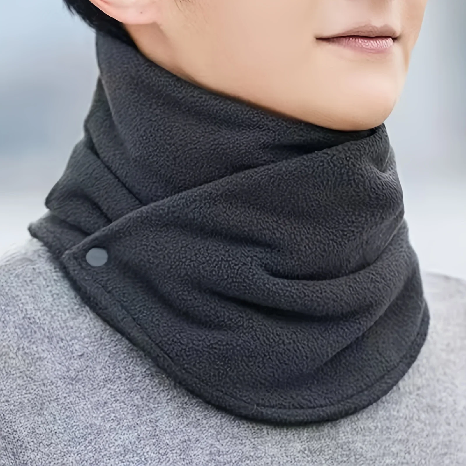 Classic Solid Color Snap Neck  - Neck Gaiter Fleece recensie en prijs