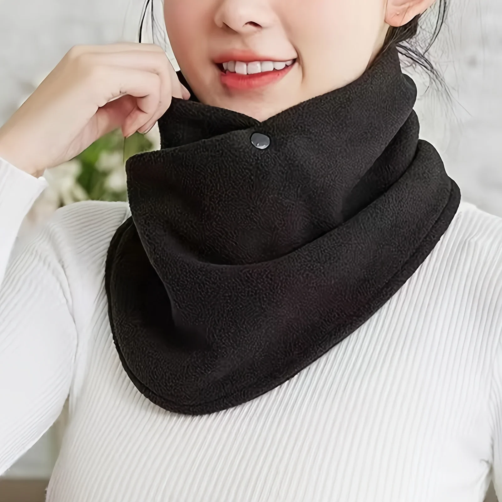 Classic Solid Color Snap Neck  - Neck Gaiter Fleece recensie en prijs