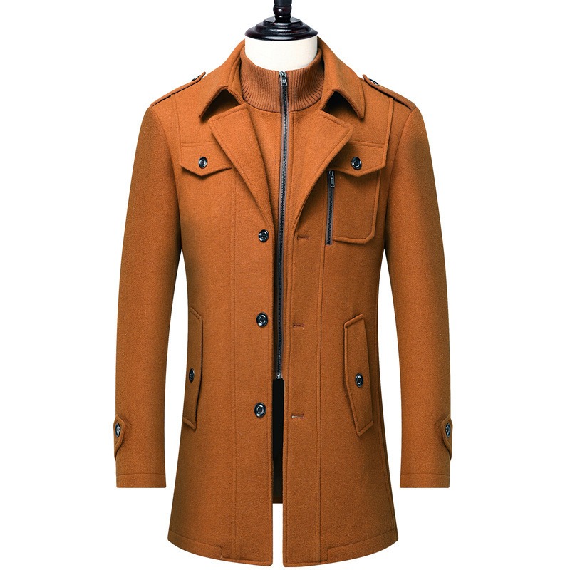 Men's Winter Wool Blend Coat D - Wool Coat Peacoat recensie en prijs