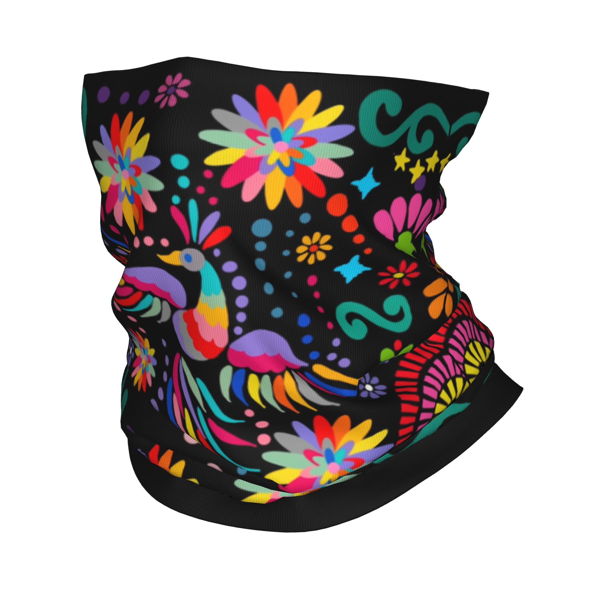 Custom Mexican Floral Flower T - Neck Gaiter Fleece recensie en prijs