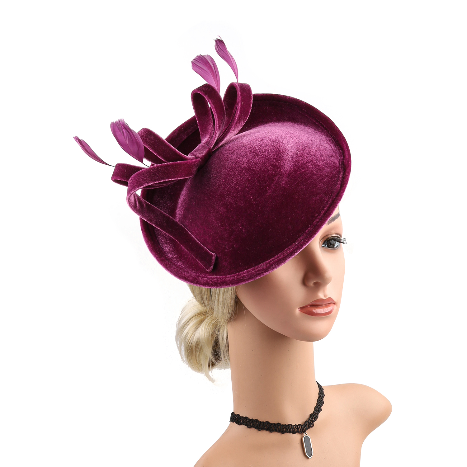 Velour Velvet Fascinator Feath - Winter Headband Fleece recensie en prijs