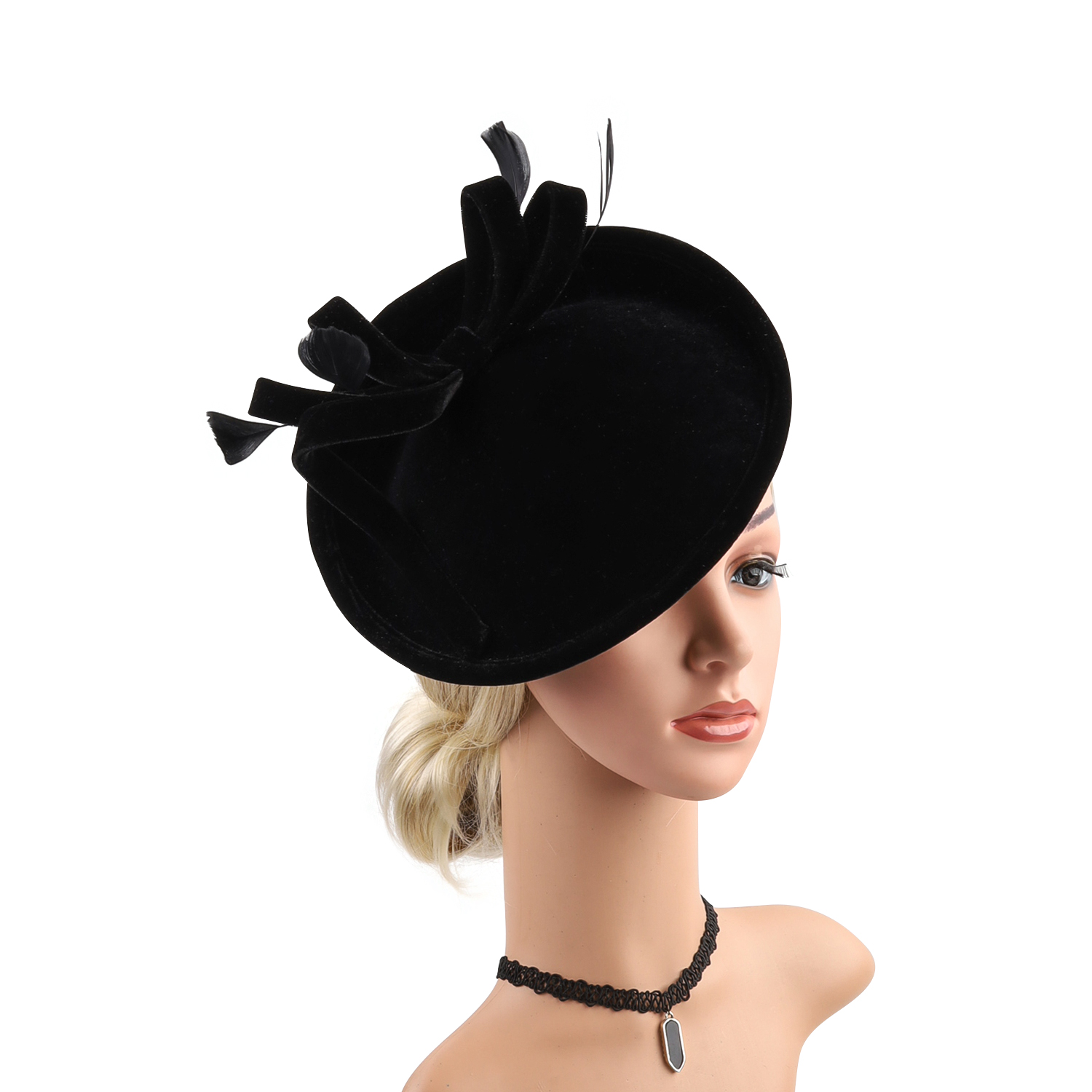 Velour Velvet Fascinator Feath - Winter Headband Fleece recensie en prijs