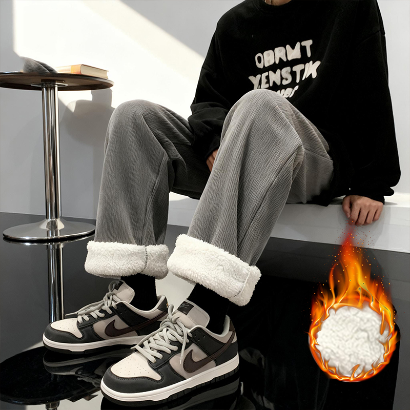 Thick Lamb Fleece Men's Pants  - Corduroy Pant Warm recensie en prijs