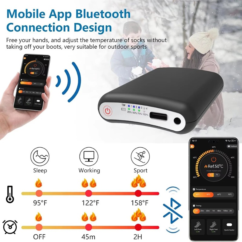 For Winter Heated Glove Insole - Heated Vest Battery recensie en prijs